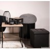 Home Deco sklopivi tabure sa prostorom za odlaganje, crna ostecenje od selotejpa