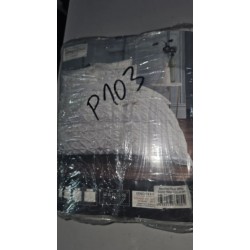 Sleepdown Rouched Pleat, bela, 220x260 cm, polipamuk P103