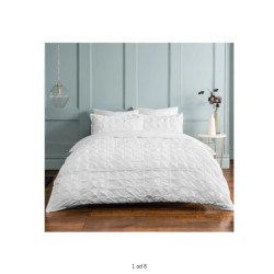 Sleepdown Rouched Pleat, bela, 220x260 cm, polipamuk P103