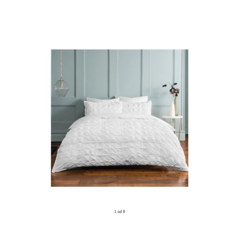 Sleepdown Rouched Pleat, bela, 220x260 cm, polipamuk P103 Sleepdown Rouched Pleat, bela, 220x260 cm, polipamuk P103