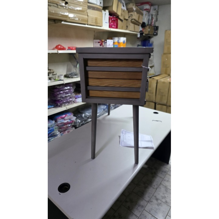 Industrijska konzola/bočni sto sa 6 fioka 112x36x79 cm – puno drvo