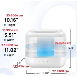 Dreo ovlaživač i difuzer, 4L, noćno svetlo, ultrasoničan,tih