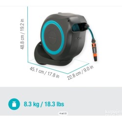 Gardena 18610-20 zidni nosač sa 20m creva Roll Up M/L