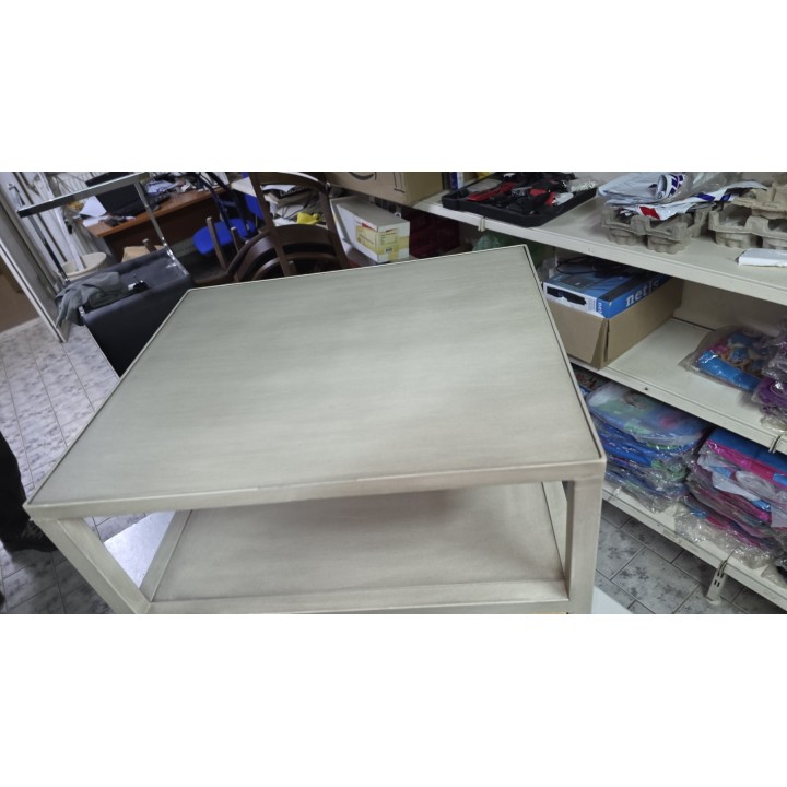 Industrijski noćni stočić / ormarić sa vratima – metal i drvo 44 × 37 × 76 cm