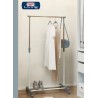Domo Pak Living stalak za garderobu na točk., 75x42x90-160cm