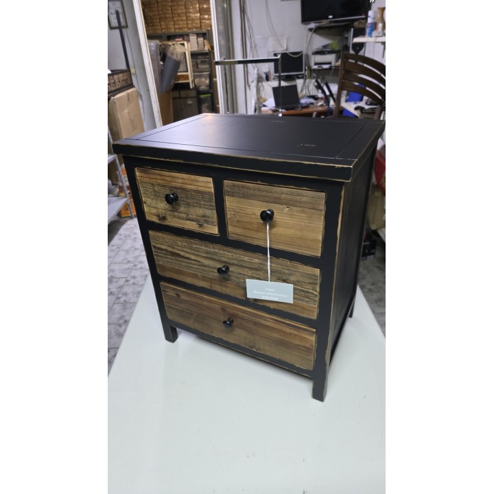 Rustična komoda sa 4 fioke 50.5x36x59.5 cm – Drvena vintage komoda