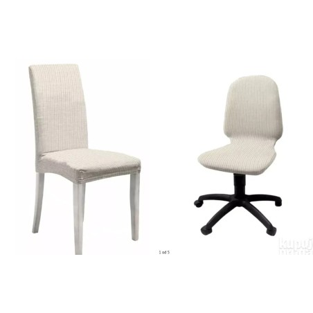 Set od 4 rastegljive navlake za stolicu, krem