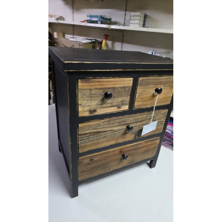 Rustična komoda sa 4 fioke 50.5x36x59.5 cm – Drvena vintage komoda