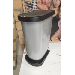 Rotho Paso kanta za smeće, 50L, srebrna FA437