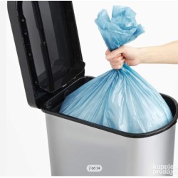 Rotho Paso kanta za smeće, 50L, srebrna FA437