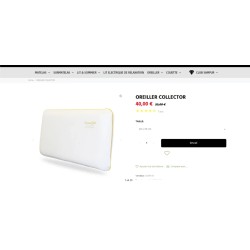 Sampur Supreme Gold jastuk 40x70 cm, viskoelast.memor.pena