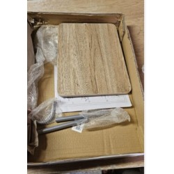 Haku-Mobel stolica za garderobu, čelik/MDF, 46 x 46 x 109 cm