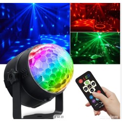 Mini USB disko kugla, aktivacija zvukom, daljinski