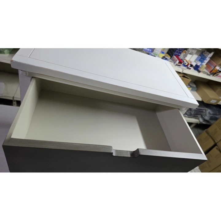 Komoda sa 4 fioke, drvo malezijske toploe/MDF, moderan dizajn, 66 x 36 x 73 cm