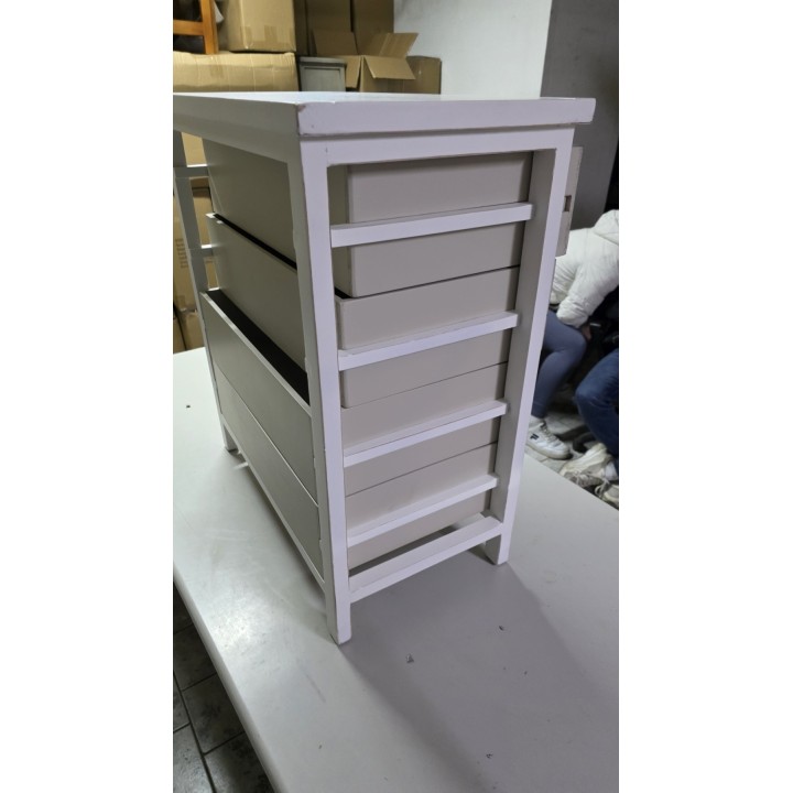 Komoda sa 4 fioke, drvo malezijske toploe/MDF, moderan dizajn, 66 x 36 x 73 cm