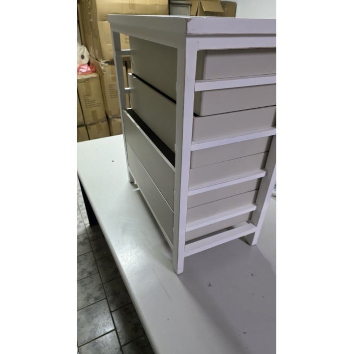 Komoda sa 4 fioke, drvo malezijske toploe/MDF, moderan dizajn, 66 x 36 x 73 cm