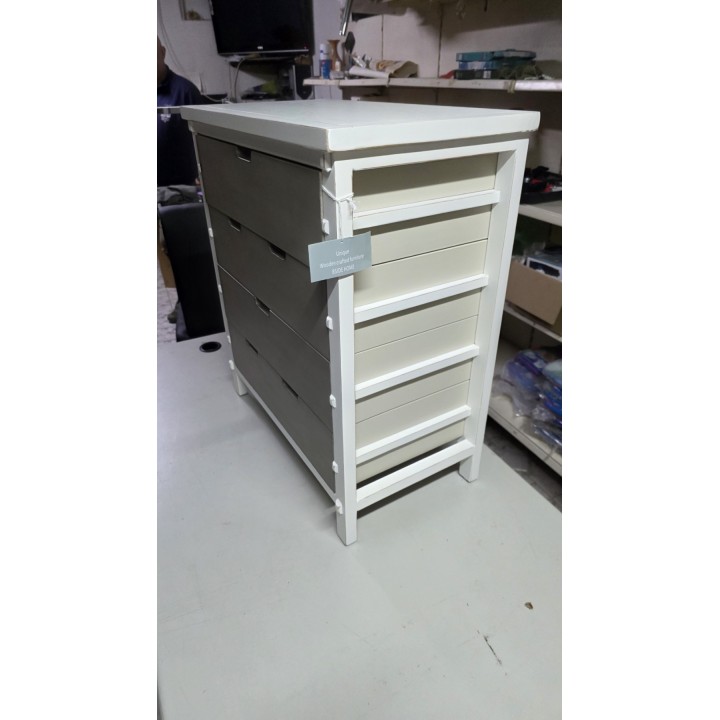 Komoda sa 4 fioke, drvo malezijske toploe/MDF, moderan dizajn, 66 x 36 x 73 cm