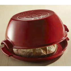 Emilie Henry set za hleb,keramika,5.2L,crvena, 32.5x30x14cm