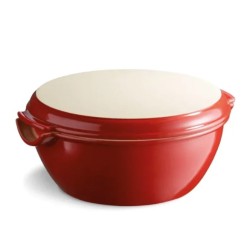 Emilie Henry set za hleb,keramika,5.2L,crvena, 32.5x30x14cm