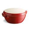 Emilie Henry set za hleb,keramika,5.2L,crvena, 32.5x30x14cm