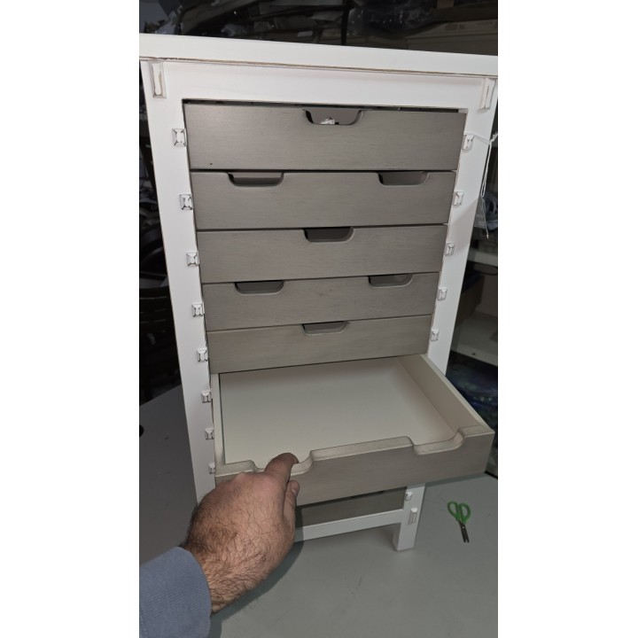 Komoda sa 10 fioka 45x36x90 cm – Drvena komoda