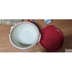 Emilie Henry set za hleb,keramika,5.2L,crvena, 32.5x30x14cm