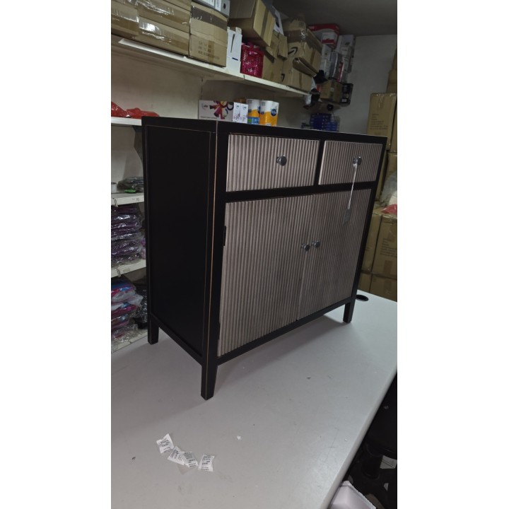 Komoda sa vratima i fiokama 76x36x75.5 cm – Drvena komoda moderan dizajn