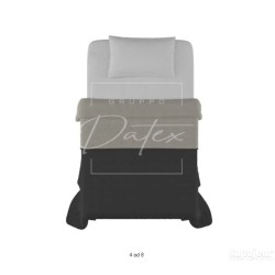 Datex Elegant prekrivač, 220x270cm, t.siva/siva, P140