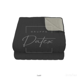 Datex Elegant prekrivač, 220x270cm, t.siva/siva, P140