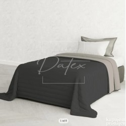 Datex Elegant prekrivač, 220x270cm, t.siva/siva, P140