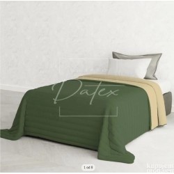 Datex Elegant prekrivač, 170x270cm, t.zelena/krem, P141