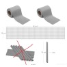PVC traka za panelnu ograd za zaštitu privatnosti za ogradu, 40m x 19cm, siva