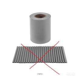 PVC traka za panelnu ograd za zaštitu privatnosti za ogradu, 40m x 19cm, siva