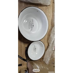Haku Mobel vintage umivaonik set, metal, antička bela,40x56