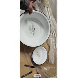 Haku Mobel vintage umivaonik set, metal, antička bela,40x56