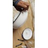 Haku Mobel vintage umivaonik set, metal, antička bela,40x56