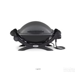 Weber Q1400 , aluminijum, tamno siva, 69x37x42 cm, nekompletan