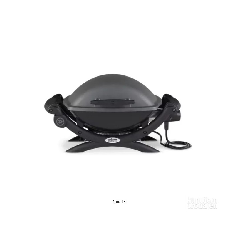 Weber Q1400 , aluminijum, tamno siva, 69x37x42 cm, nekompletan Weber Q1400 , aluminijum, tamno siva, 69x37x42 cm, nekompletan