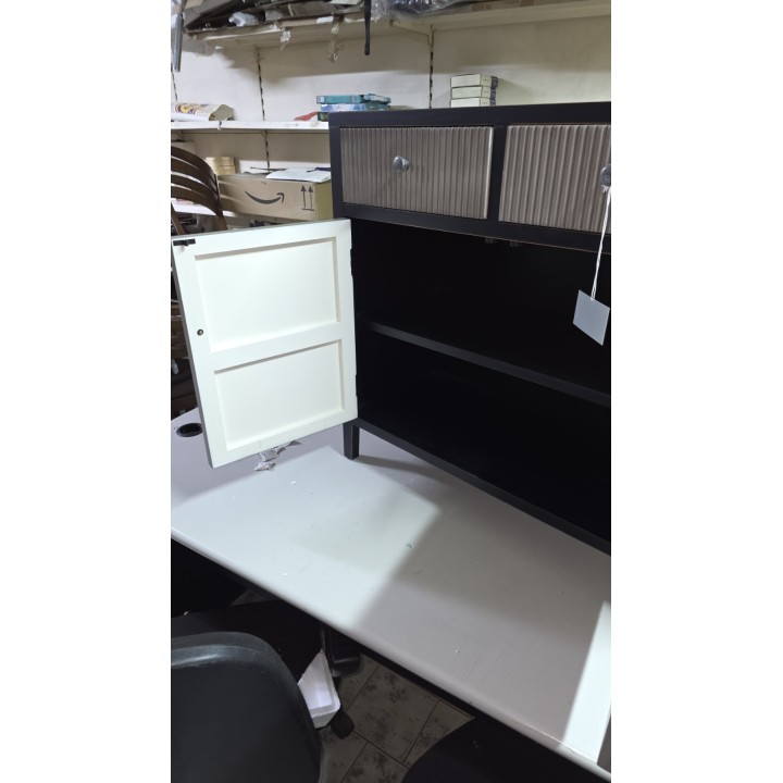 Komoda sa vratima i fiokama 76x36x75.5 cm – Drvena komoda moderan dizajn