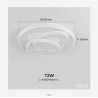 LED plafonjera, 72W, 60x8cm, 3000-6500K, 700-5800lm