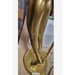 Kare Rabbit stona lampa, zlatna/bela, 1xE14, 68x23 cm polomljena