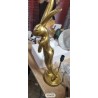 Kare Rabbit stona lampa, zlatna/bela, 1xE14, 68x23 cm polomljena