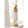 Kare Rabbit stona lampa, zlatna/bela, 1xE14, 68x23 cm polomljena