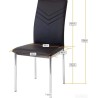 Albatros Verona, metal/vešt.koža, bež, 40x43x92 cm set 2 stolice, jedna ostecene