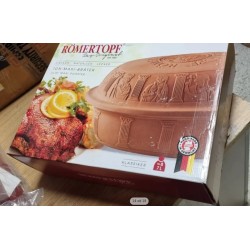 Romertopf Classic Maxi pekač, glina, 7 L, 42.5x32.5x21.5 cm