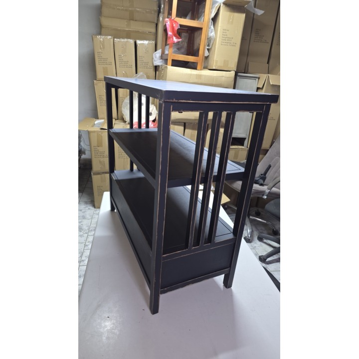 Rustična komoda sa policama 79x36x75.5 cm – Drvena komoda sa fiokama