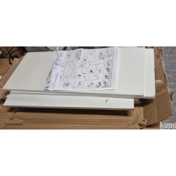 Berlioz Creations CP8HF kuhinjski ormarić,bela/jasen, 80x34x70 cm osteceno