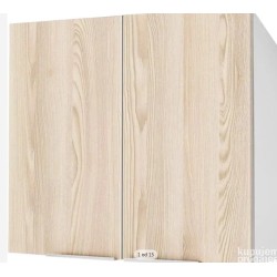 Berlioz Creations CP8HF kuhinjski ormarić,bela/jasen, 80x34x70 cm osteceno