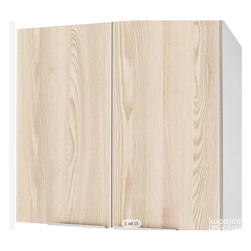 Berlioz Creations CP8HF kuhinjski ormarić,bela/jasen, 80x34x70 cm osteceno