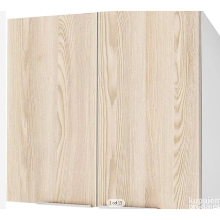 Berlioz Creations CP8HF kuhinjski ormarić,bela/jasen, 80x34x70 cm osteceno